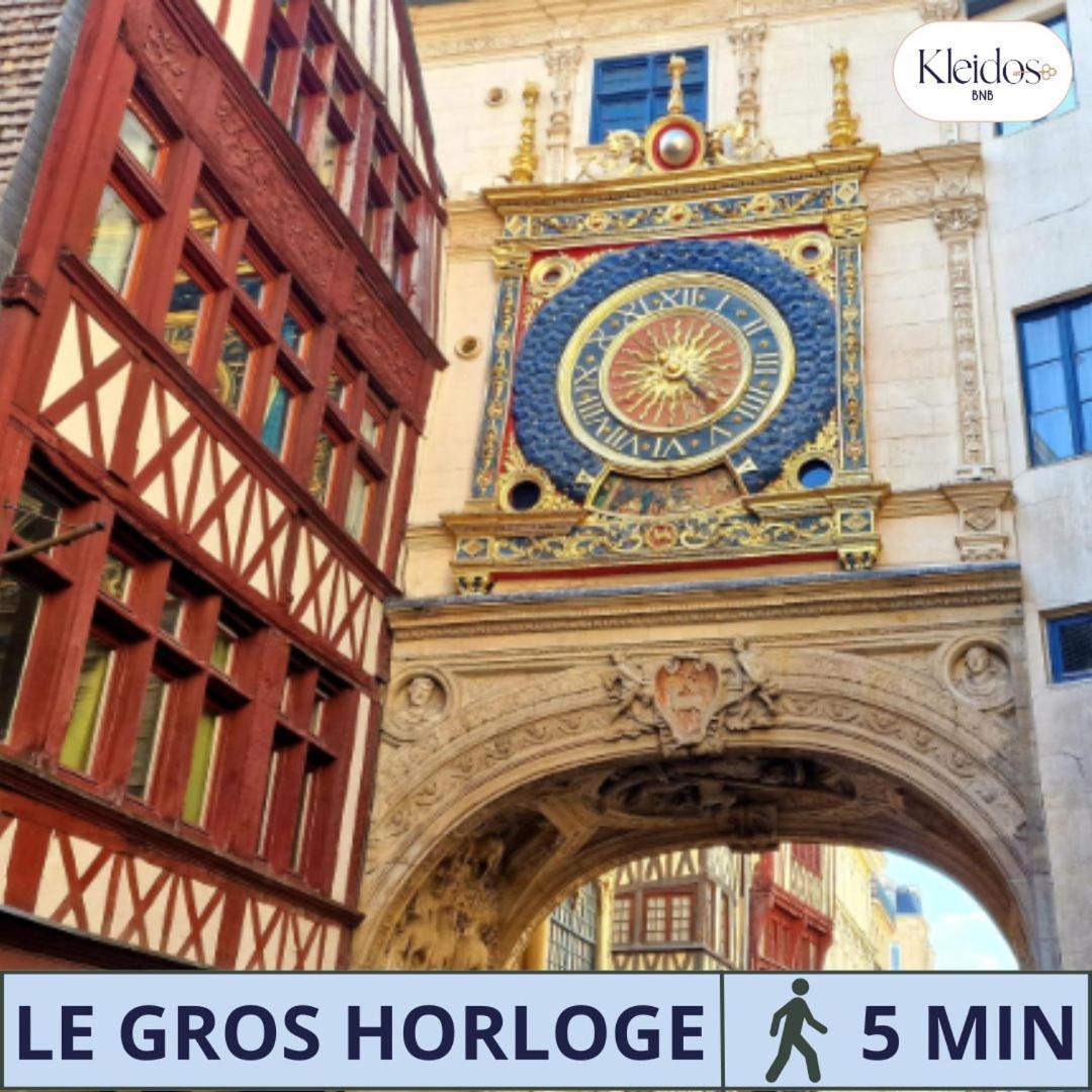 Olympe By Kleidos, Appartement 4P, Rue Calme, Centre Historique, Proche Gare Rouen Eksteriør billede